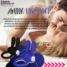 ANILLO VIBRADOR CON ESTIMULADOR DE CLITORIS LOVETOY